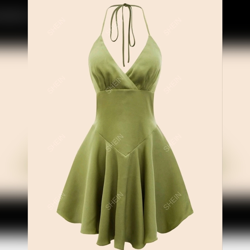 Satin Halter dress